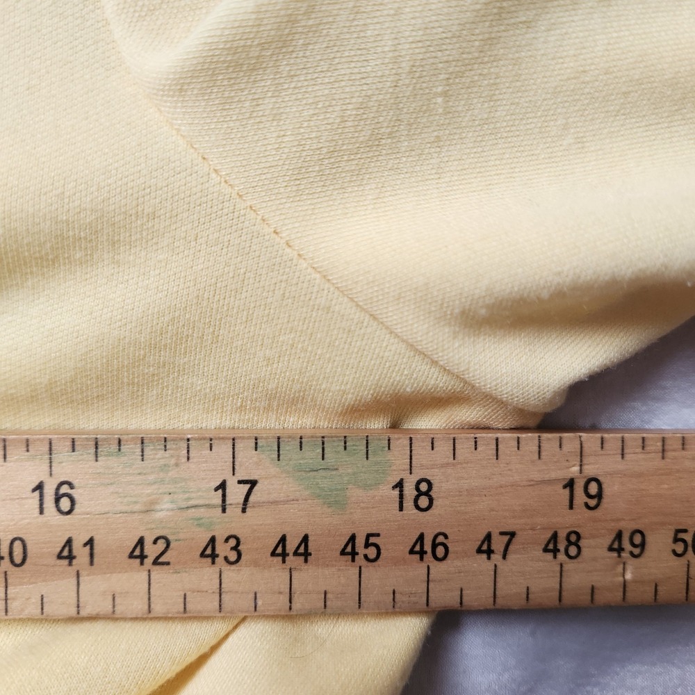 Vintage 70s Yellow Academia‎ Secretary Dress White Trim Union Made USA 12 P - Picture 6 of 8